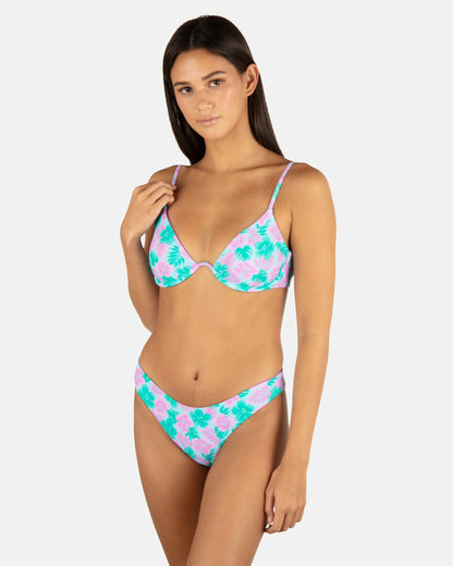 Hurley Lani Floral Cheeky Scoop Reversible Bottom