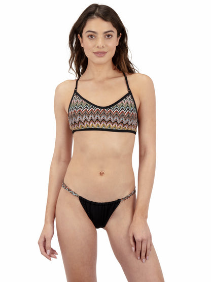 Hurley Chevron Knit Cheeky Bikini Bottom