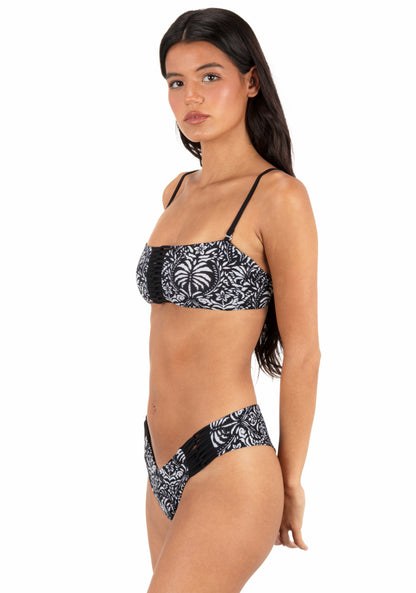 Hurley Ikat Palm Skimpy V Front Bottom