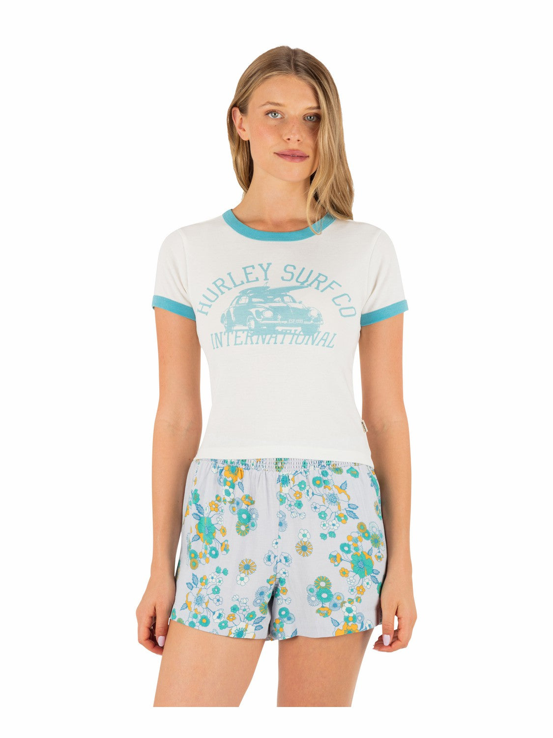 Hurley Speedway Ringer Baby Tee