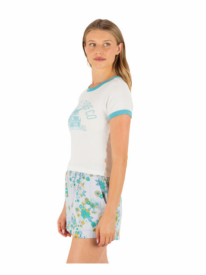 Hurley Speedway Ringer Baby Tee