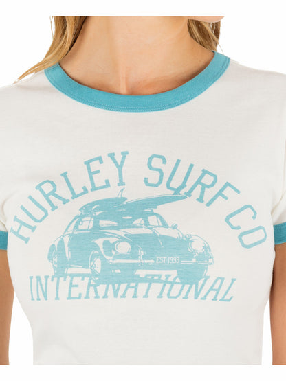 Hurley Speedway Ringer Baby Tee