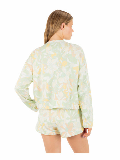 Hurley Safari Floral Boxy Crew