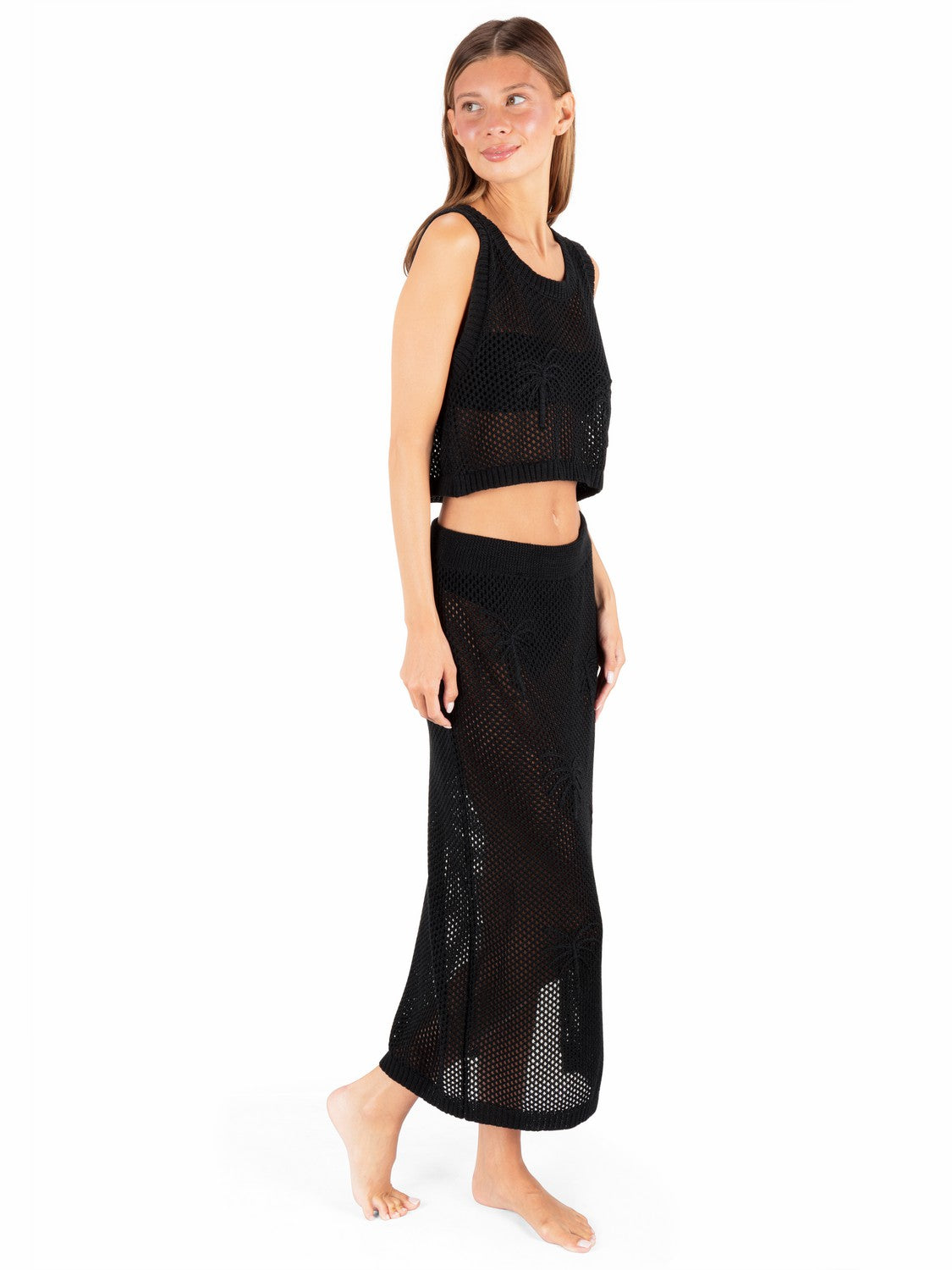 Hurley Embroidered Crochet Jacquard Tank