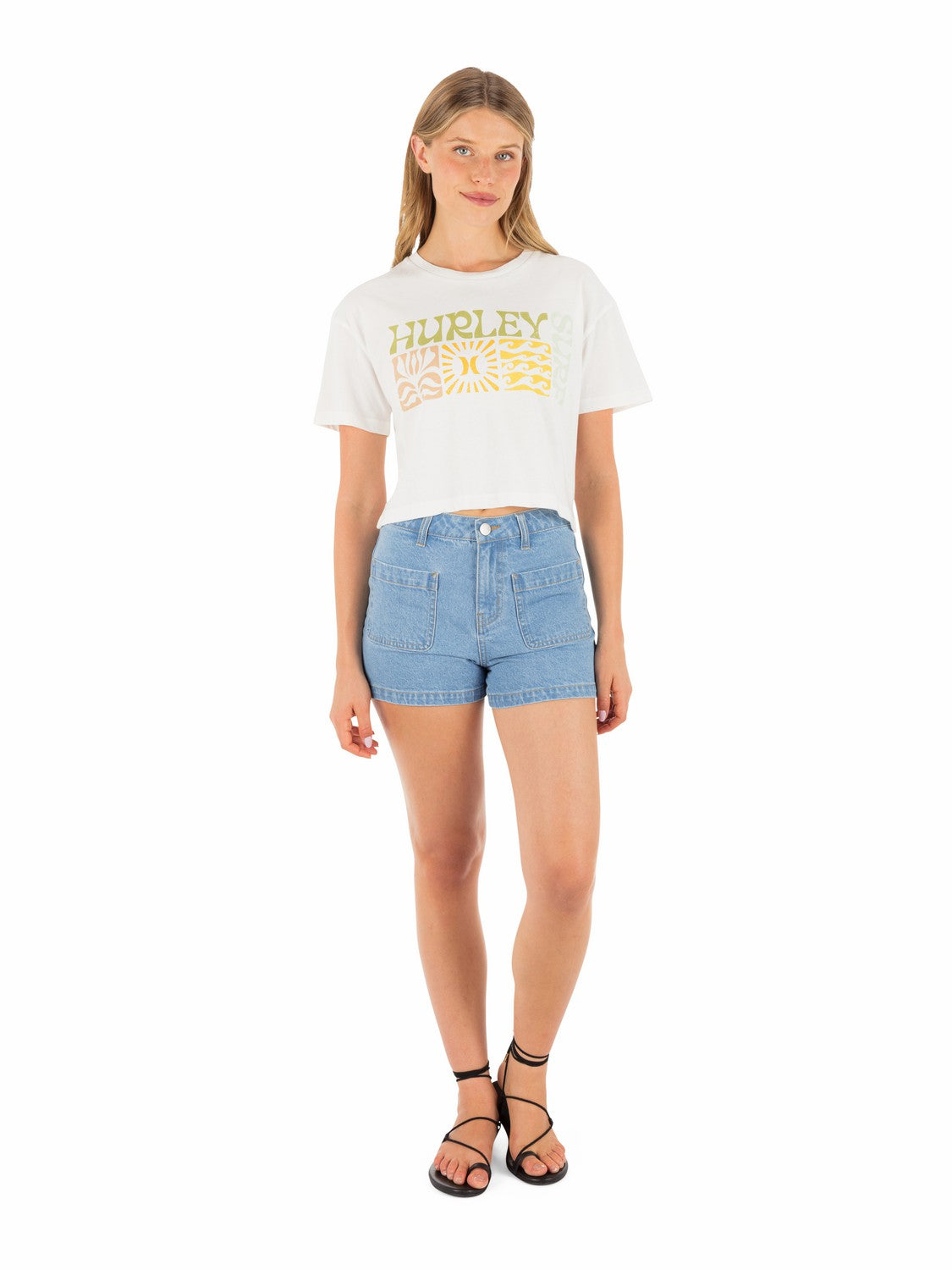 Hurley Surf Days Boxy Crop Tee