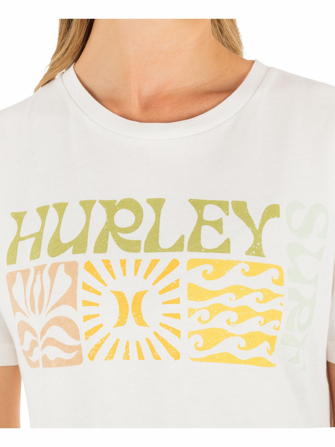 Hurley Surf Days Boxy Crop Tee