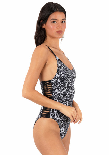 Hurley Ikat Palm Moderate One Piece